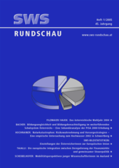 SWS-Rundschau (Cover)
